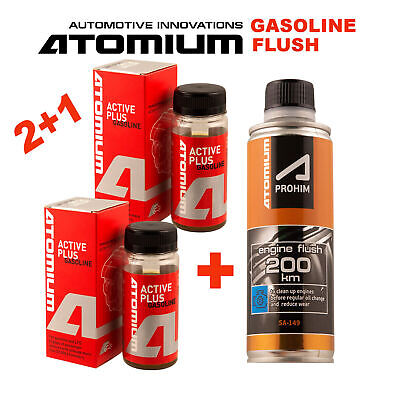 Atomium - Aditivo de aceite para motores de gasolina Active Plus y Engine...