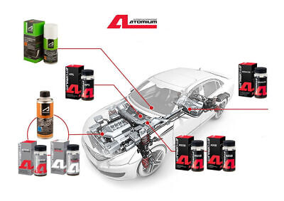 Additif d'huile moteur pour moteurs essence, gaz, diesel - Atomium Active...