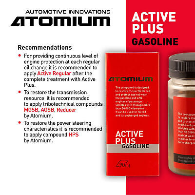 Atomium - Additivo olio per motori a benzina Active Plus e Engine Flush 200 км