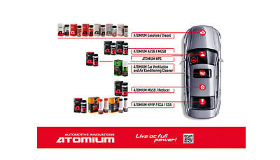 Atomium - Additivo olio per motori diesel Active Plus e Engine Flush 200 км